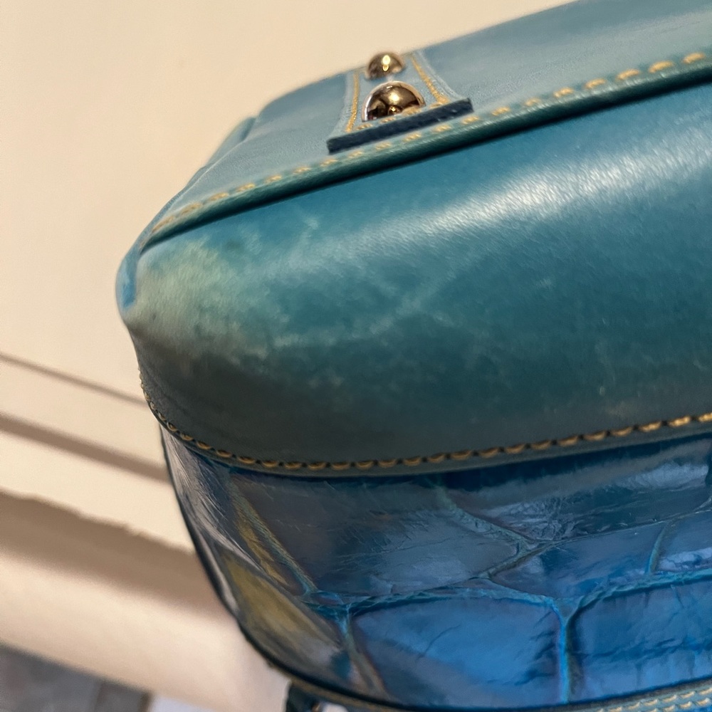 Dooney & Bourke Dillen Blue Aqua Satchel - Picture 6 of 13